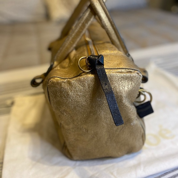 Chloe small leather duffel bag with dust bag - Picture 6 of 11